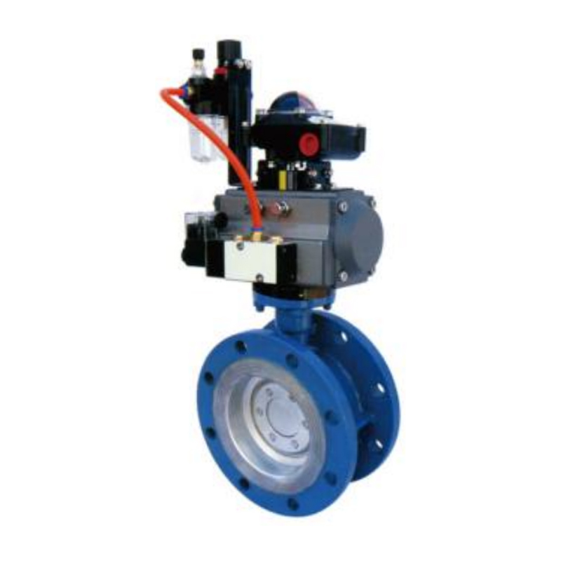 D641H Pneumatic Flange Type Hard Seal Butterfly Valve