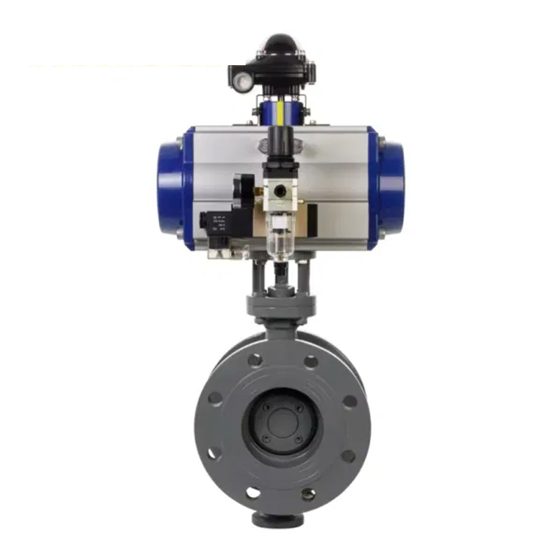 D641X Pneumatic Flange Butterfly Valve