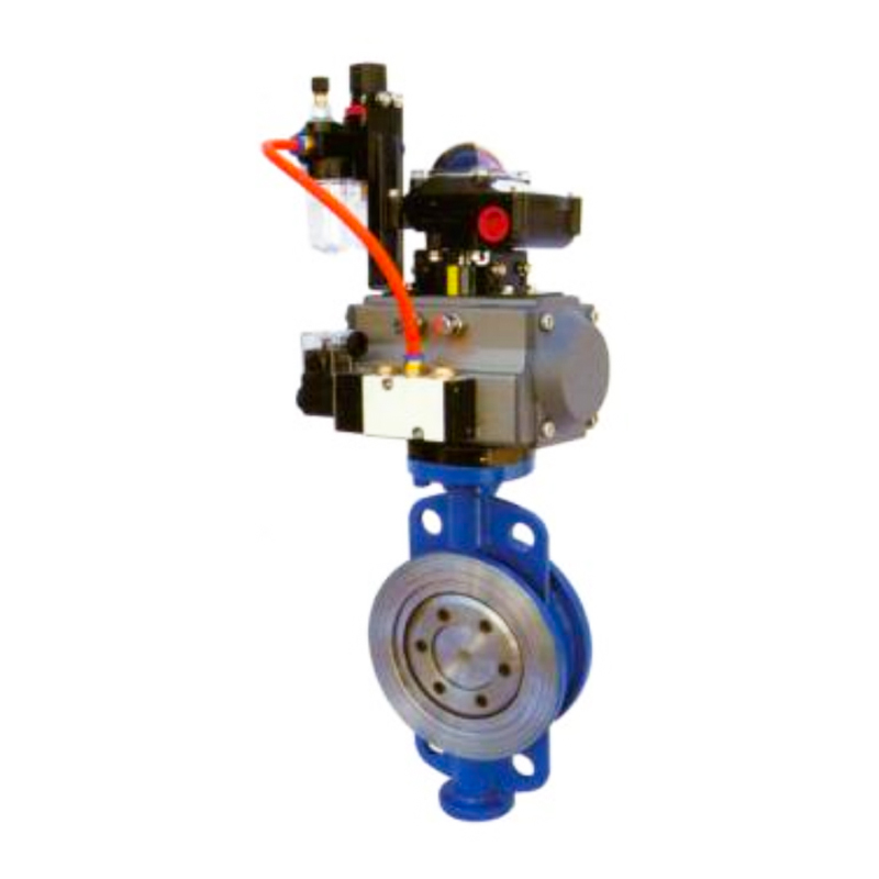 D671H Pneumatic Clamp Type Hard Seal Butterfly Valve