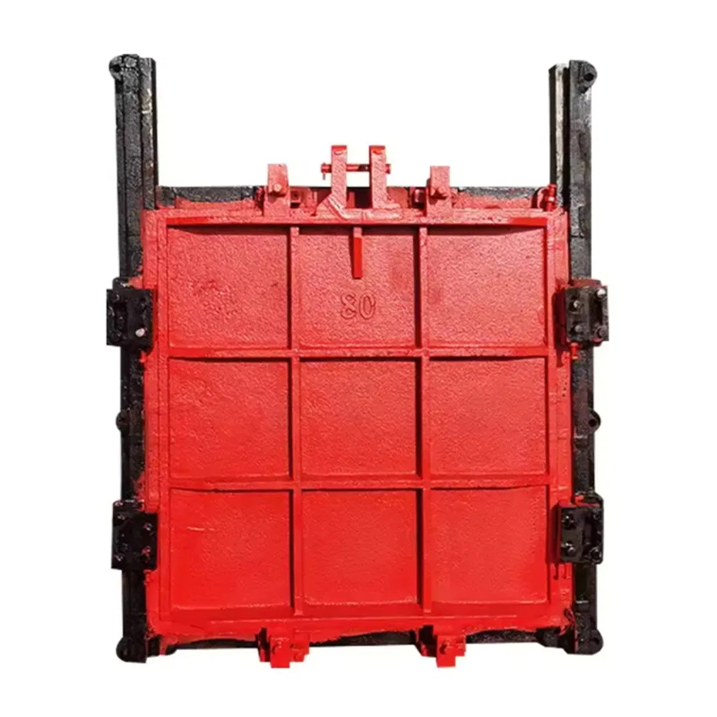 MXF Type Rising Pole Cast Iron Copper Inlaid Square Gate