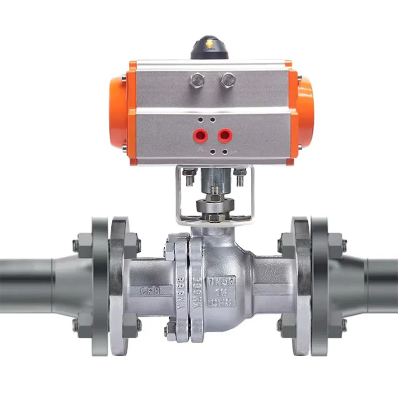 Q641F Pneumatic Flange Ball Valve