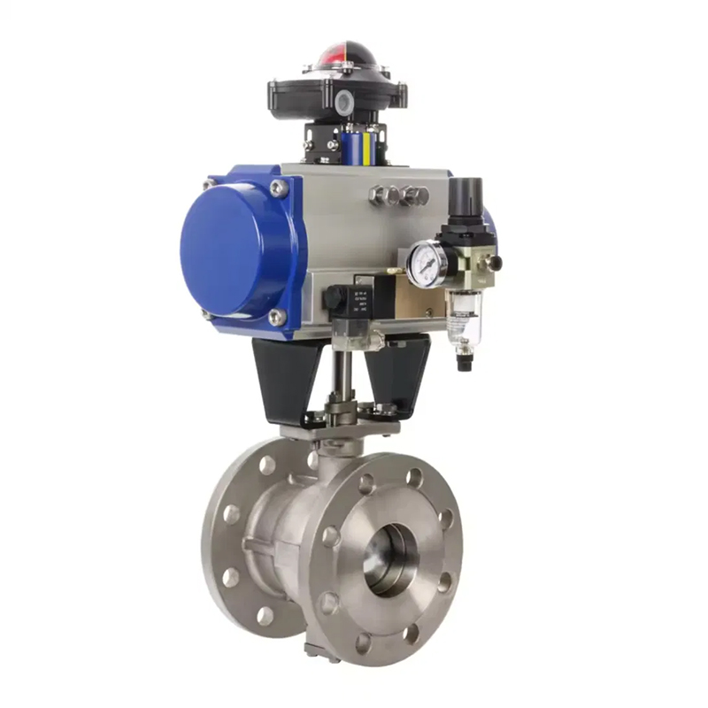 Q641F Pneumatic Flange Ball Valve