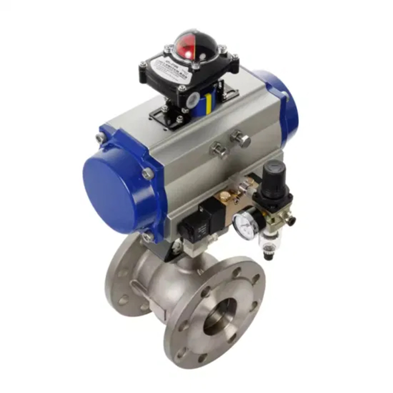 Q641F Pneumatic Flange Ball Valve